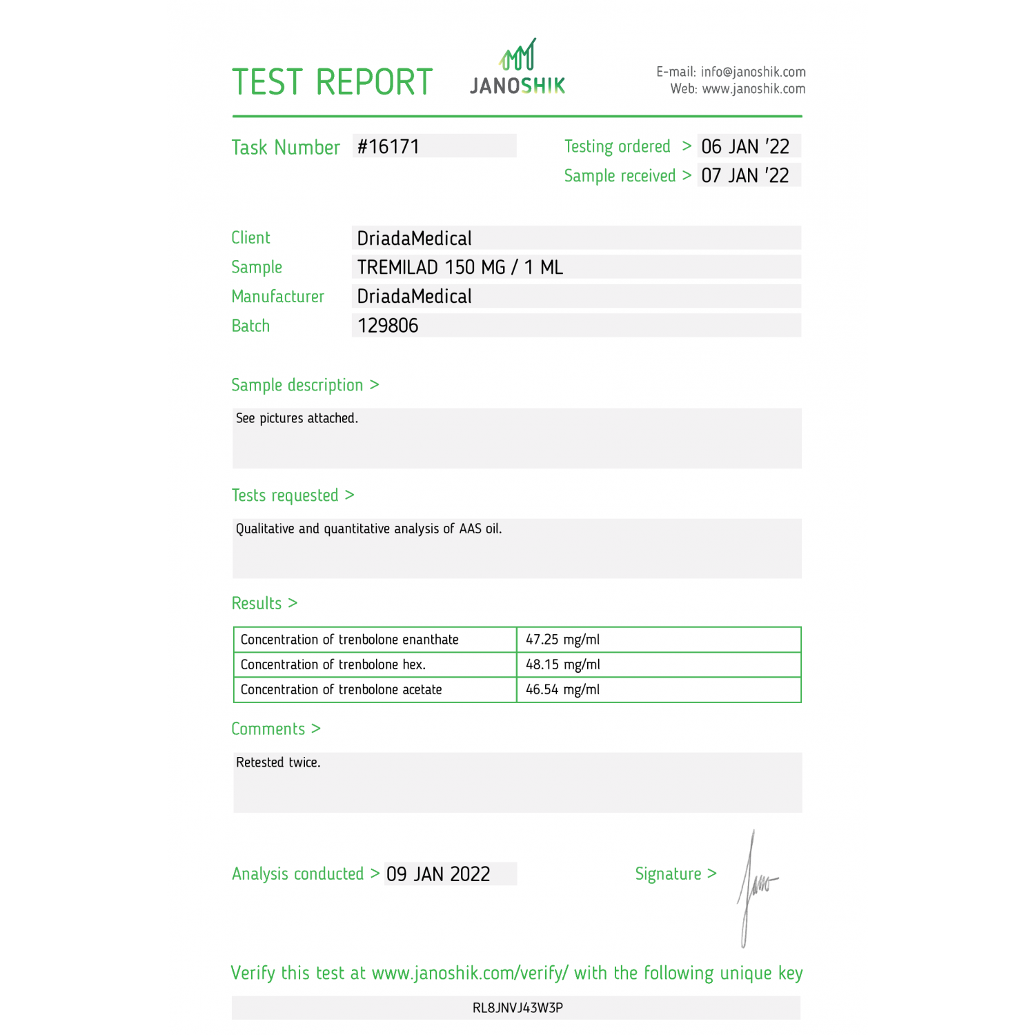 Tremilad 150 mg/ml (Trenbolone Mix) 10ml vial